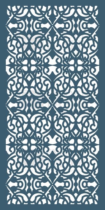 Laser Cut Decorative Screen Free DXF Vectors File