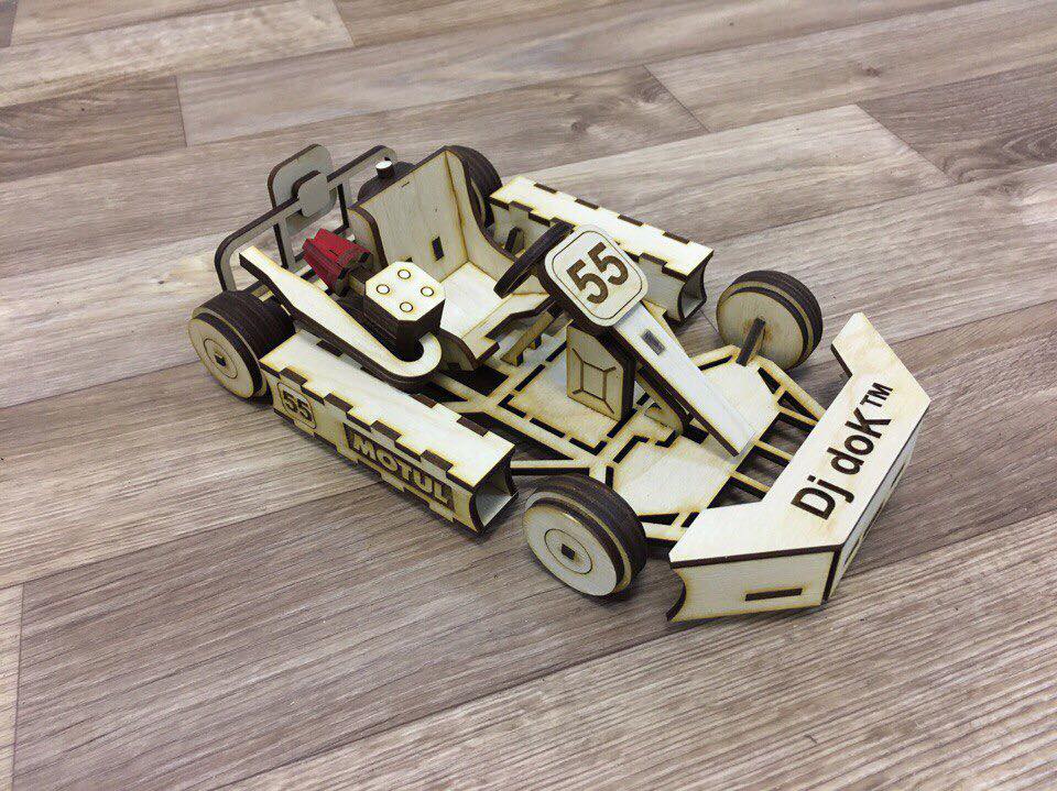 Laser Cut Go Kart Car 3mm DXF File