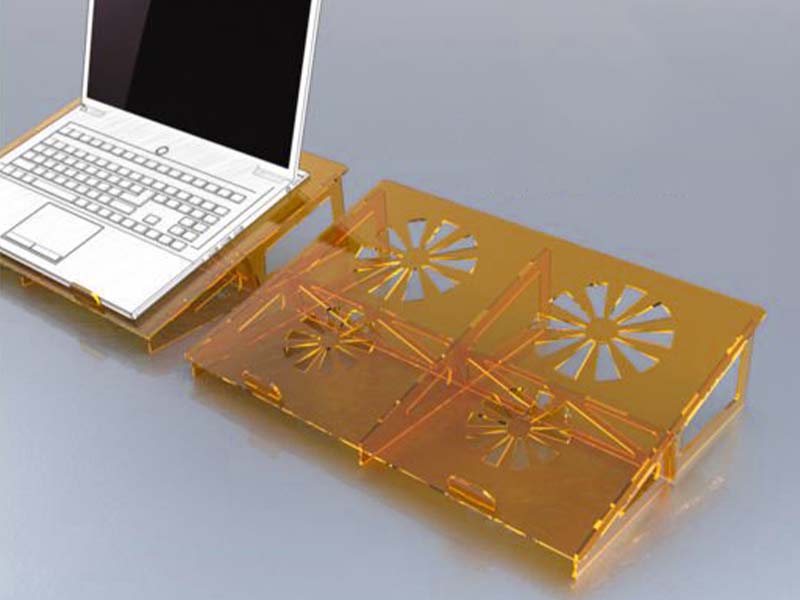 Laser Cut Laptop Stand Wooden Desktop Laptop Holder