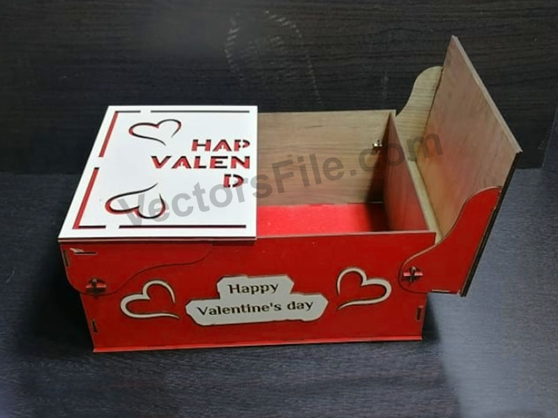 Laser Cut Love Gift Box Template Idea Wooden Box Design