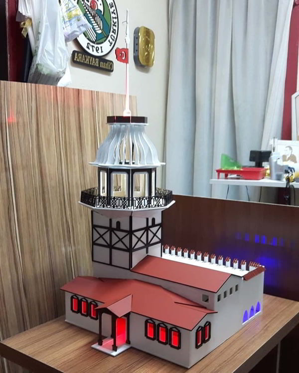 Laser Cut Maidens Building Tower Istanbul Turkey PDF File