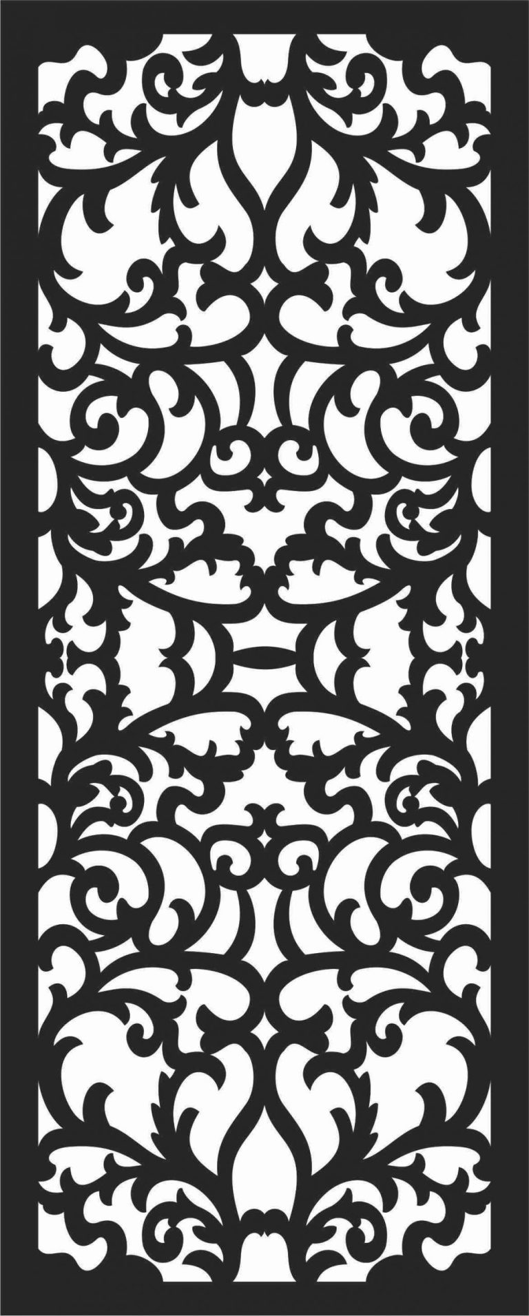 Laser Cut Metal Privacy Screens DXF File