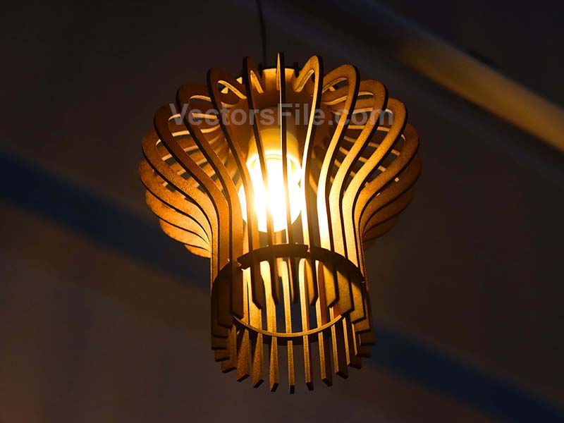 Laser Cut Mid Century Hanging Lamp Pendant Light Lamp