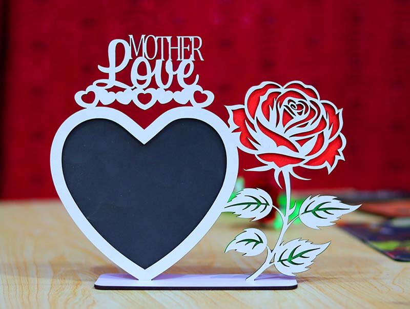 Laser Cut Mother’s Day Photo Frame Mother’s Day Gift Idea 3mm Free ...