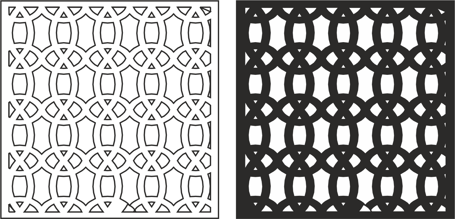 Laser Cut Seamless Floral Pattern 224 Free Vector CDR File