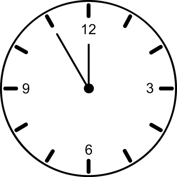 Laser Cut Simple Wall Clock Template CDR and DXF Vector File