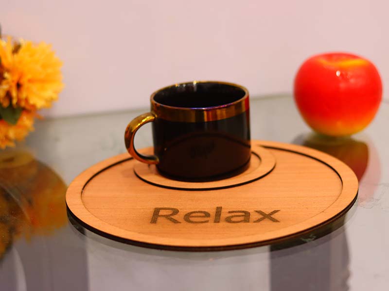 Laser Cut Tea Tray Wooden Serving Tray Design