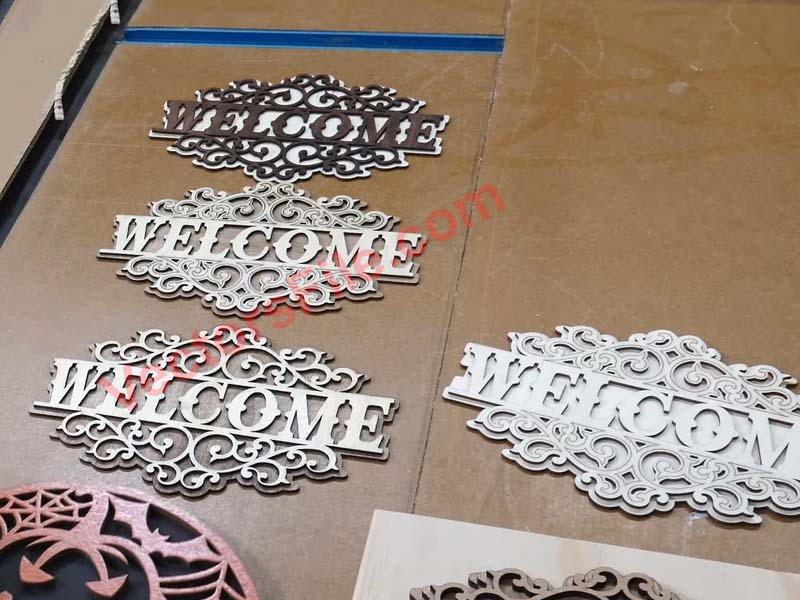 Laser Cut Welcome Home Sign Outdoor Entryway Wall Art Decor