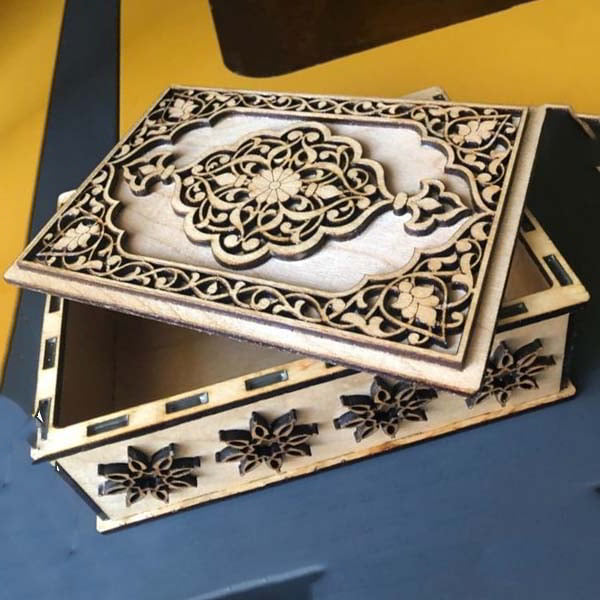 Laser Cut Wooden Intricate Jewelry Box Wedding Gift Box Plywood 4mm ...