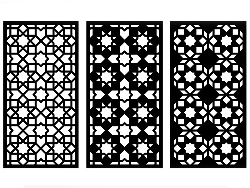 Laser Cutting Grill Panel Vector Template