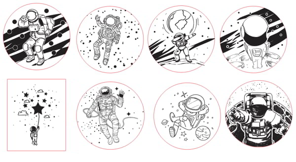 Laser Engraving Astronaut CDR File