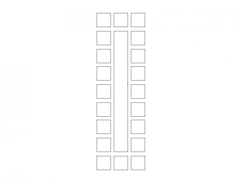MDF Door Design 15 CNC Laser Cut DXF File