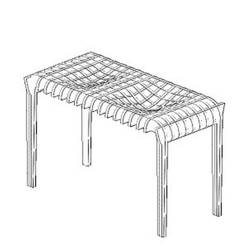 Modern Decor Table Laser Cut DXF File