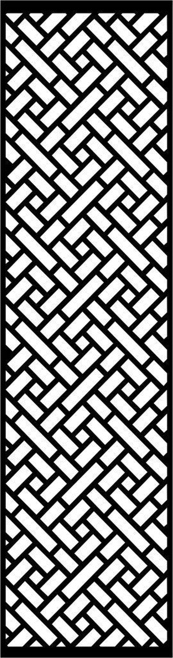 Monochrome Panels for Outdoors Screen DXF File