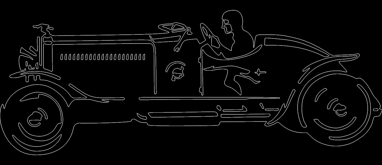 Old Car 0807 Free DXF Vectors File