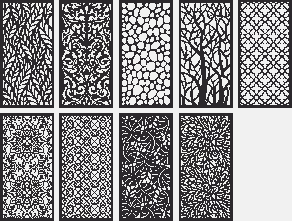 Pattern Panel Screen Collection Free CDR Vectors File | Vectors File