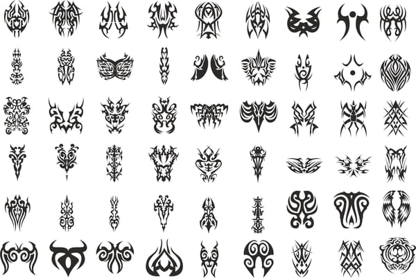 Tattoo Tribal Set Free CDR Vectors File