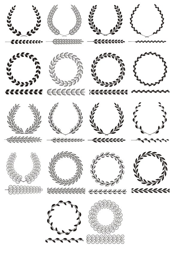 Vector Laurel Wreath Vector Art Free CDR Vectors File