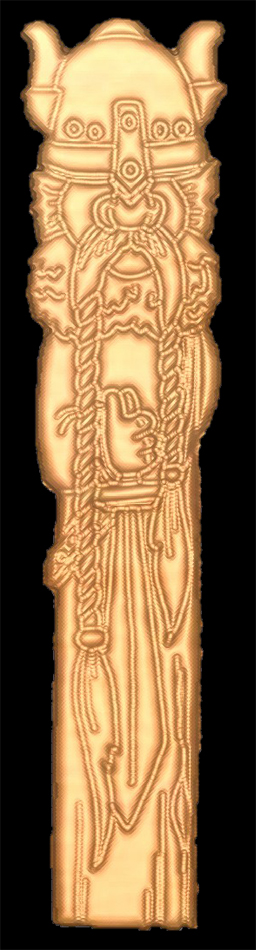 Viking Cane Front Free DXF Vectors File