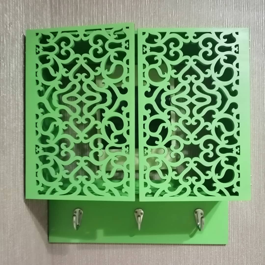 Wall Mounted Key Cabinet Laser Cut DXF File