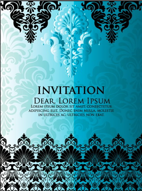 Wedding Invitation Card and Announcement Card Free Vector