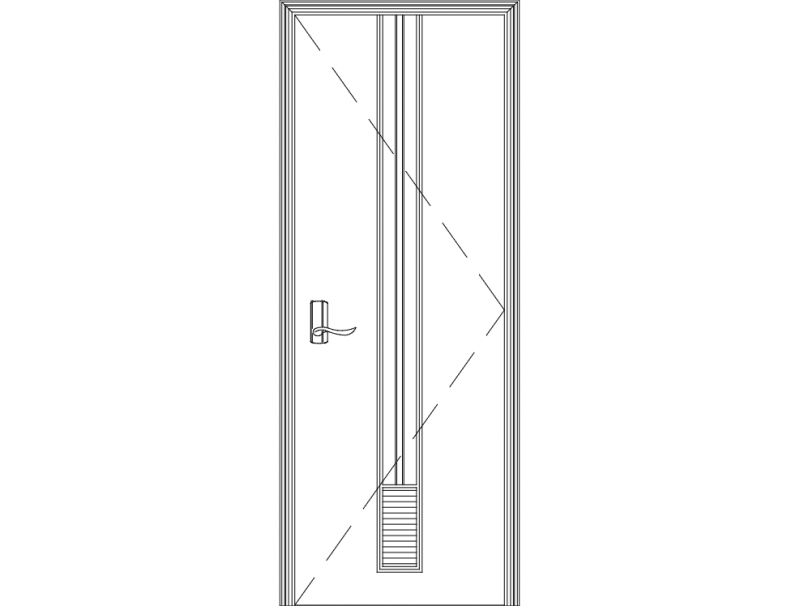 Wonderful Single Door Desig CNC Laser Cut DXF File