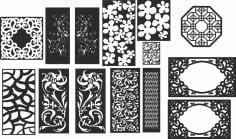 2d Lattice Vector Kit Of Decorative Dividers Free CDR Vectors File