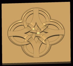 3D Model for Carved Decor CNC Router Cutting STL File