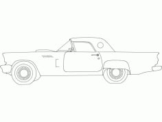 57 t-Bird Free DXF Vectors File