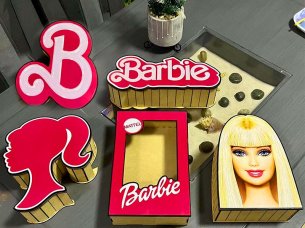Laser Cut Barbie Doll Gift Boxes Set for Kids