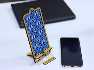 Laser Cut Wooden Mobile Holder Desk Phone Stand Template