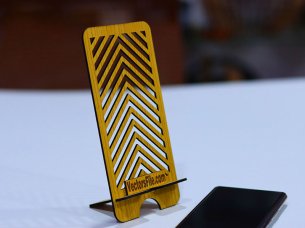 Laser Cut Cell Phone Stand Template Wooden Mobile Stand