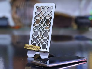 Laser Cut Cell Phone Stand Wooden Mobile Holder Desk Stand