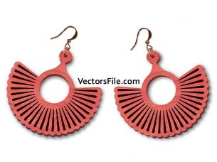 Wooden Earring Design Laser Cut Jewelry Template