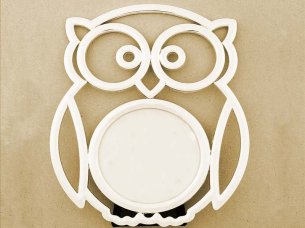 Laser Cut Personalized Owl Baby Photo Frame Design