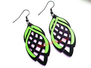 Laser Cut Wooden Earring Template Jewelry Design