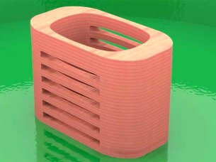 Wooden Pen and Pencil Holder Laser Cut 6mm Vector File