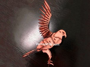 Laser Cut Eagle 3D Wooden Puzzle Model Kit