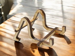 Laser Cut Wooden Mobile Phone Table Stand