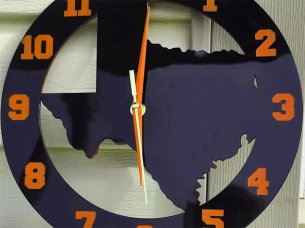 Laser Cut Acrylic Round Wall Clock Template