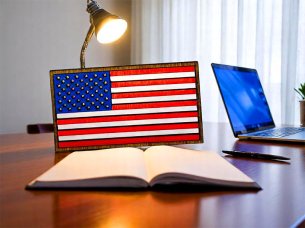 Laser Cut 3D Wooden American Flag Design for Decor Idea