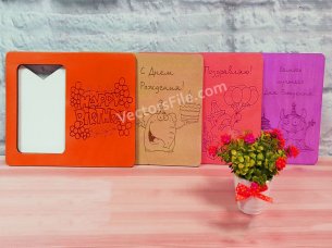 Laser Cut Kids Photo Frame Set Design