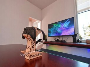 Laser Cut PlayStation Controller and Headphone Stand Template