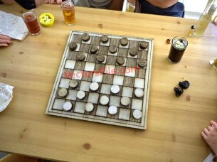 Laser Cut Wooden Chess Board Game Template