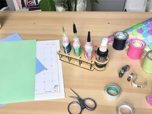 Laser Cut Wooden Glue Bottle Holder Organizer