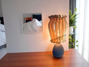 Laser Cut Side Table Layer Lamp Shade Design