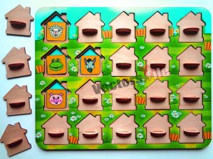 Laser Cut Kids Educational Toy Puzzle Board Game Template