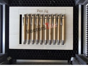 Laser Cut Pen Jig Template for Engraving