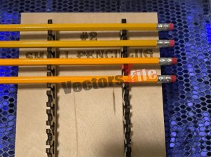 Laser Cut Pencil Jig Stand Template for Laser Engraving