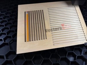 Laser Cut Pencil Engraving Jig Template